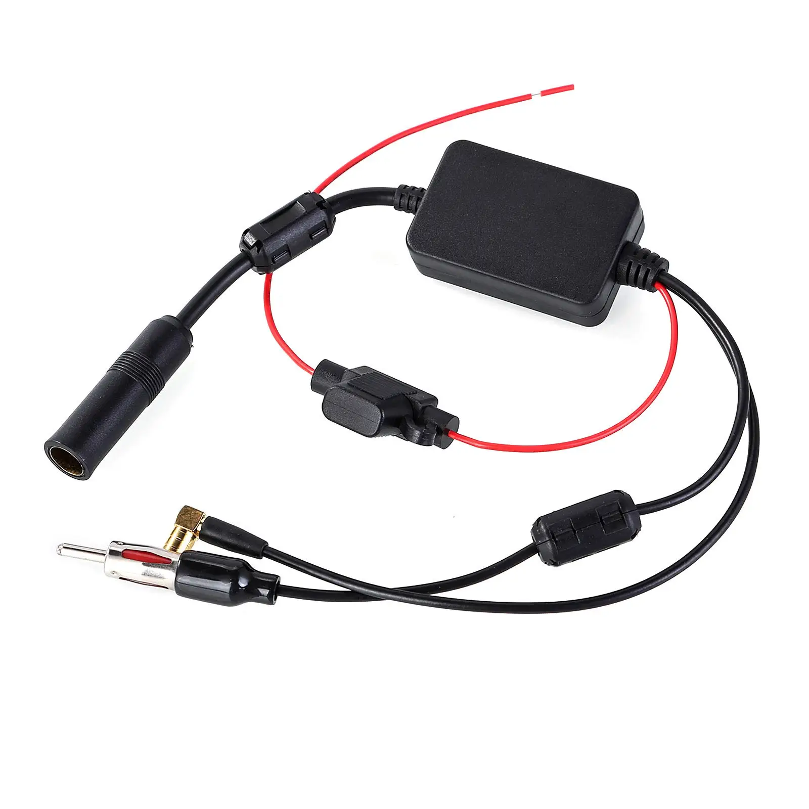 

Car Radio FM AM DAB+ Antenna Signal Amplifier 3-In-1 Amplifier Fully Compatible AM FM DAB+ Signals Car Radio Antenna Amplifier