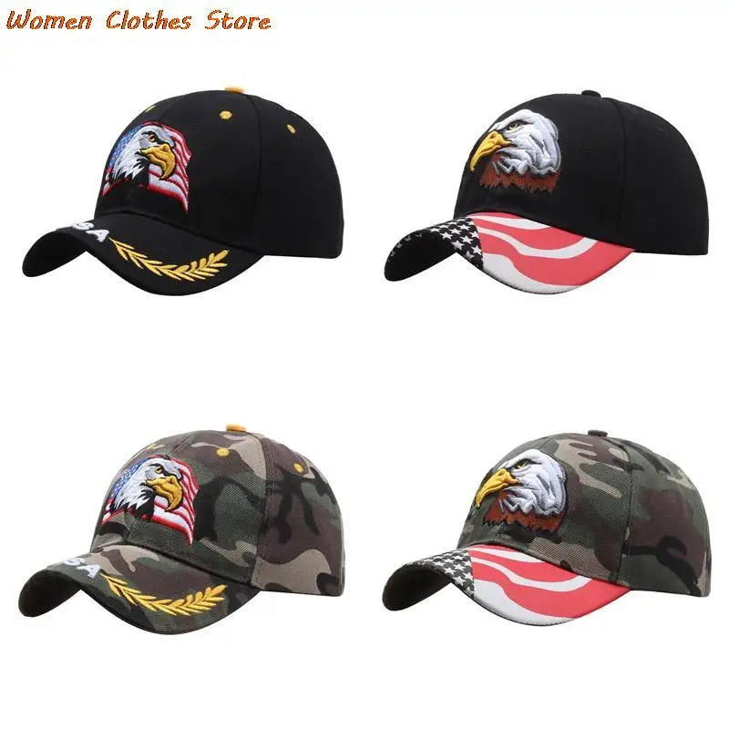 

Men's Baseball Cap Animal Farm Snapback Caps For Women Patriotic 3d Embroidery American Eagle And Flag Usa Dad Black Trucker Hat