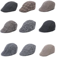 woolfelt dad hat for old man beret men women 2021 spring winter black vintage peaky blinders hats in father newsboy cap mz055