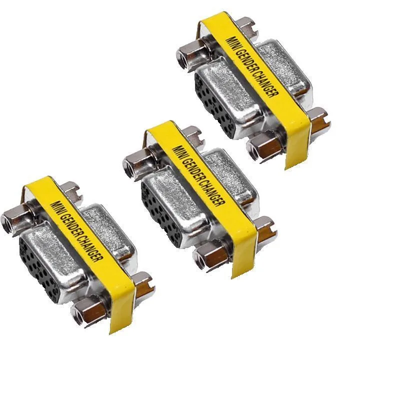 Женский адаптер для смены пола SVGA VGA DB15 15 Pin|Кабели VGA| |