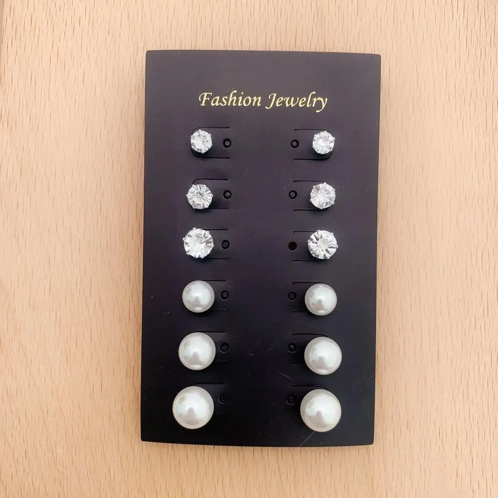 Женские серьги 6 пар модные украшения вечерние подарки на свадьбу аксессуары