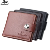 mens wallet hasp short wallets for men made of natural leather pu wallet card holder perfect for you magnetic purses small