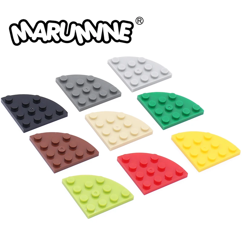 

Marumine 30565 Plate Round Corner 4 x 4 Educational Toys Classic Model Building Blocks Construction Kit Kids Architecture Parts
