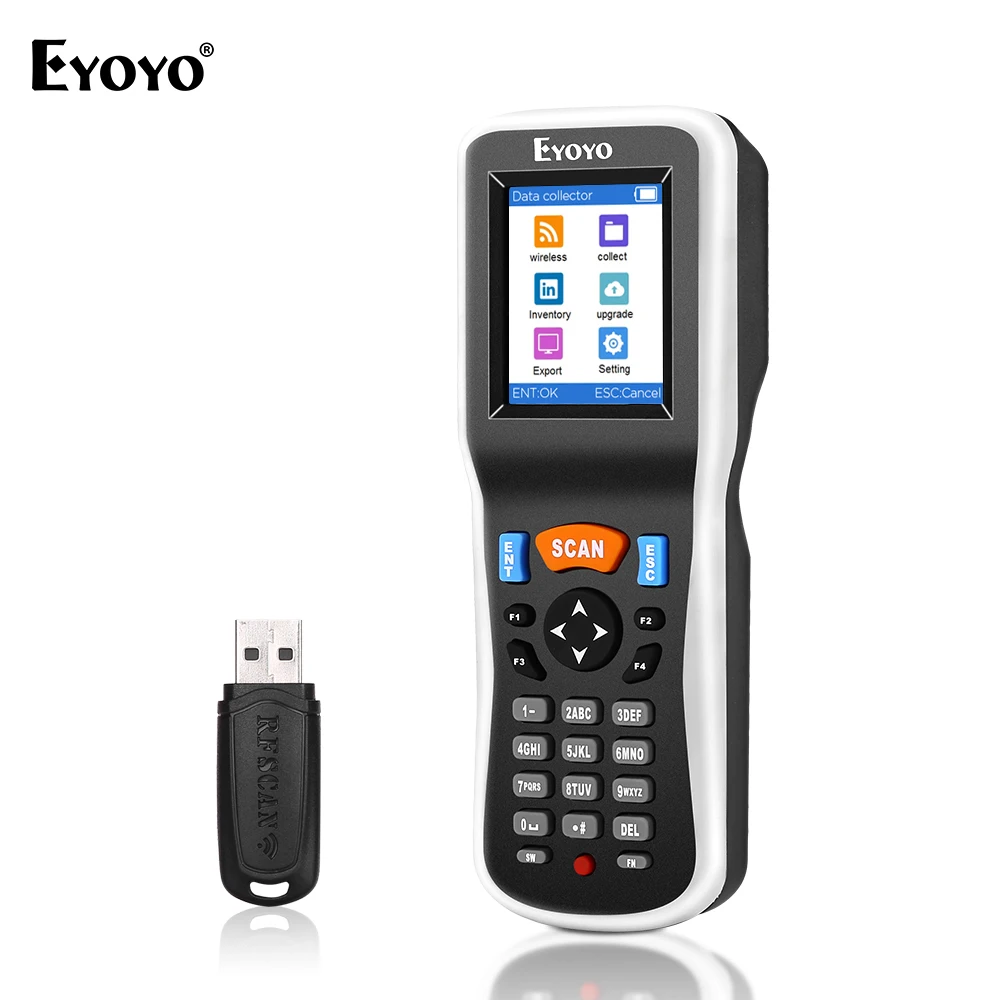 Eyoyo PDT6000 штрих-код сканирующий прибор ручной инвентарь терминал сбора данных сканер штрих-кодов PDT 1D с USB портом