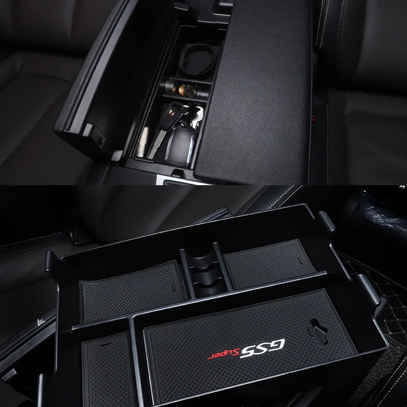 Контейнер для хранения с центральным подлокотником GAC Trumpchi GS5 2019-2021 нескользящий