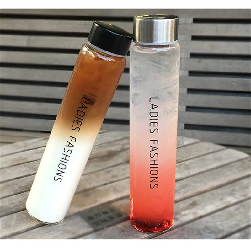 Портативная Корейская версия стеклянная чашка бутылка для воды летняя открытая