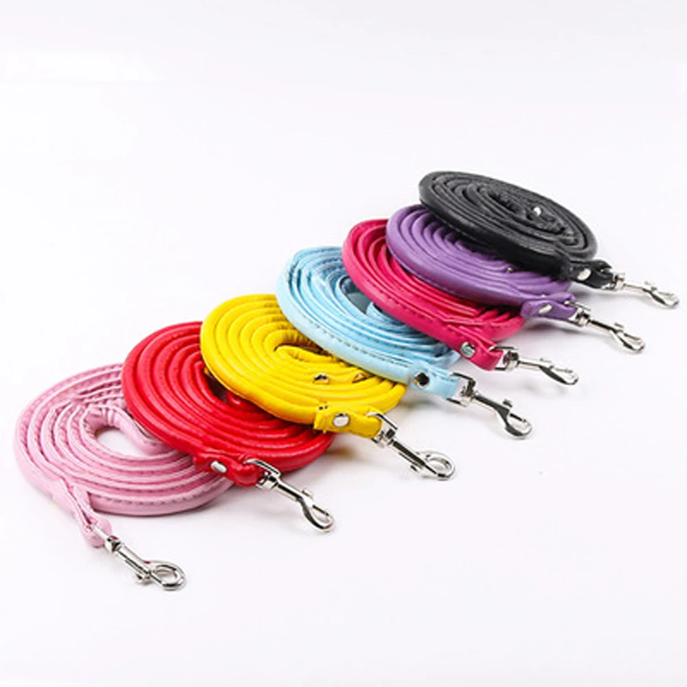 

Pet Supplies For Small Dogs Collars Small Bell Dog Leash Pu Material Safety Adjustable Cat Kitten Straps Puppy Walking Necklaces