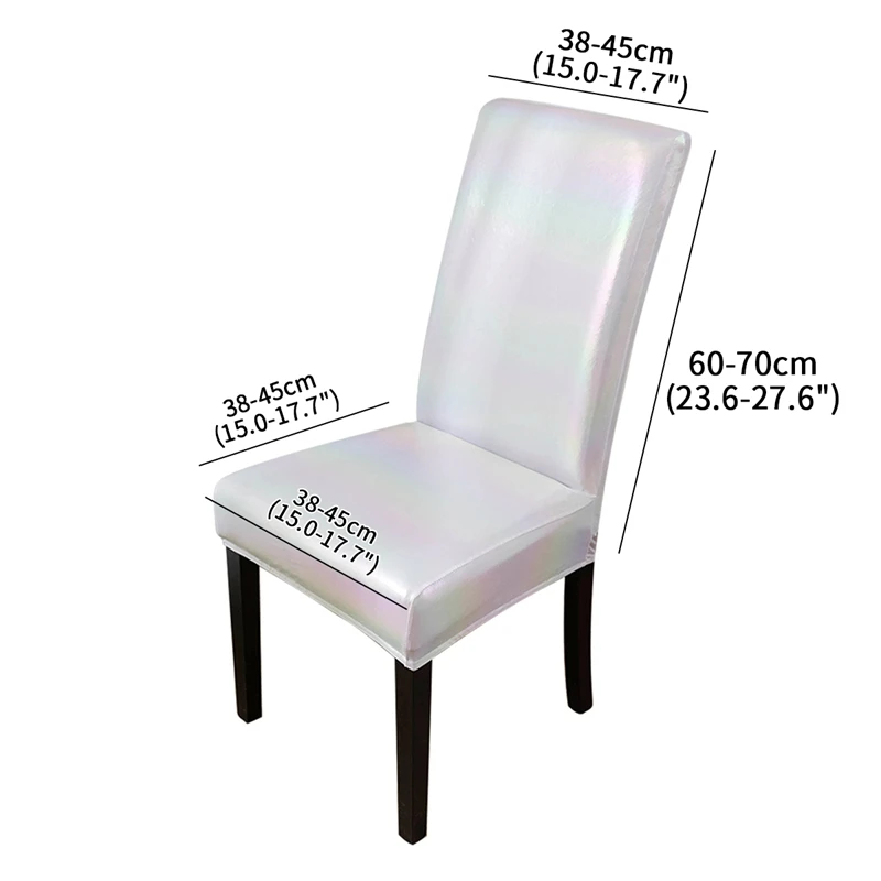 

Waterproof Dining Chair Covers Pu Leather Chair Slipcovers for Wedding Banquet Hotel Bedroom Oil Proof Seat Protector Home Decor
