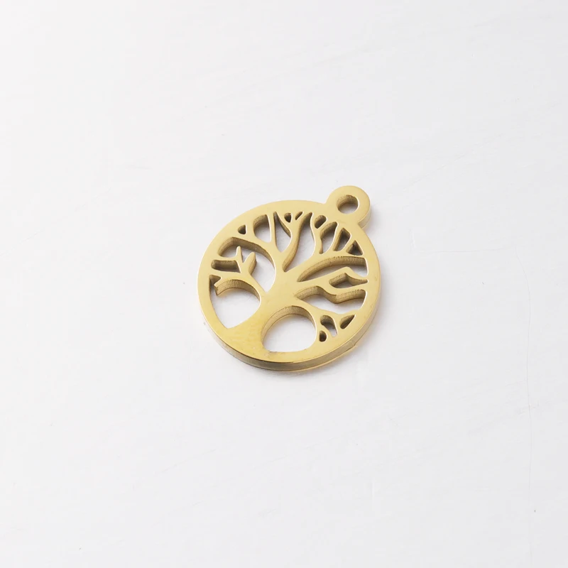 

Fnixtar 20Pcs Hollow Wish Tree Charms Mirror Polish Stainless Steel Charms For DIY Making Necklace Bracelet Keychain Jewelry
