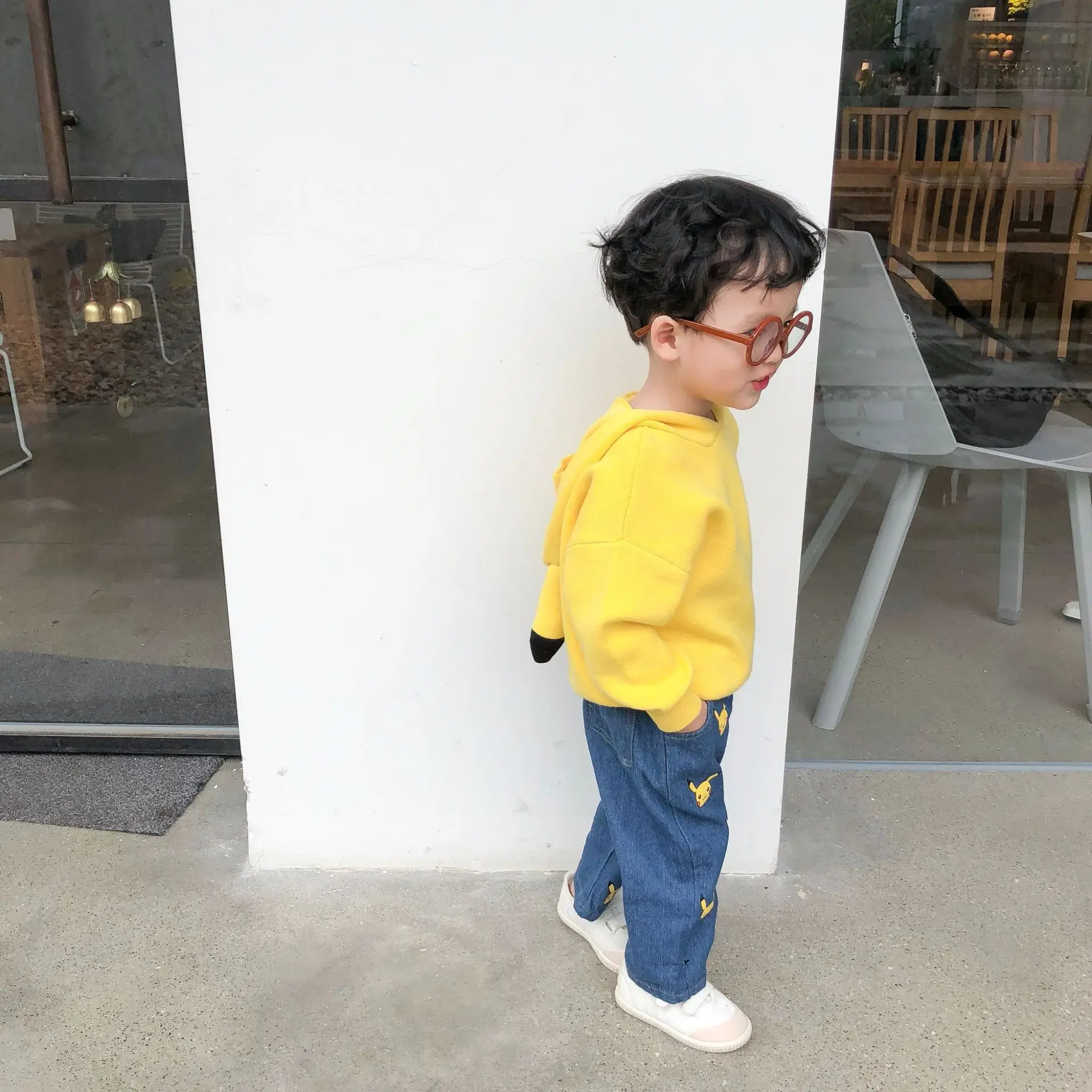 Tonytaobaby Autumn and Winter Clothes New Boys and Girls Children's Wear Children's Hooded Sweater Cartoon Cute