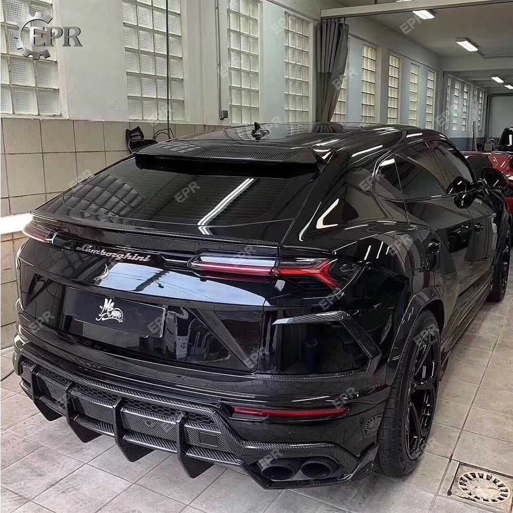Верхний дизайн автомобиля задний диффузор для Lamborghini Urus TPC Стиль углеродного