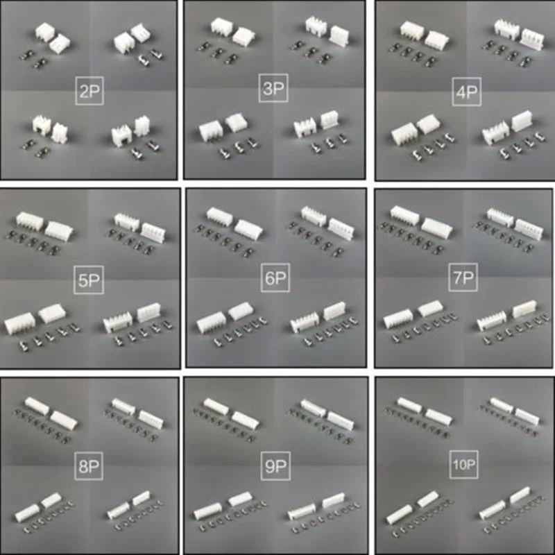 XH2.54 2p/3p/4p/5p/6p/7p/8p/9p/10p 2 54 мм разъем + прямая игла для клеммы JST проводной