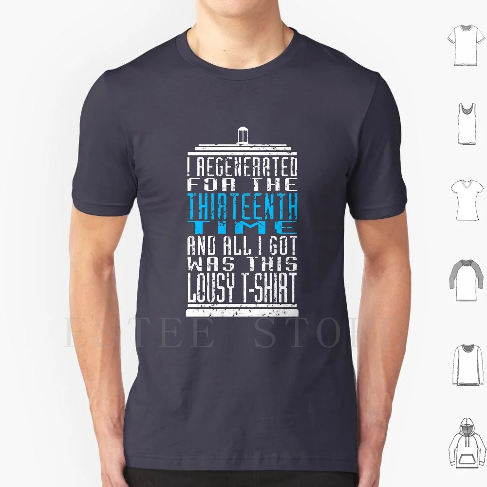 Хлопковая футболка Regeneration № 13 с принтом кто Tardis тринадцать 13-е двенадцать Льюиса