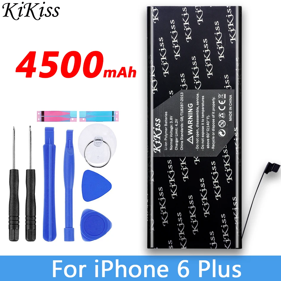 Бесплатный инструмент KiKiss батарея для iPhone 6/6 Plus/6 S/6 S Plus мобильный телефон замена Batery для Apple iPhone 6/6 plus/6 S/6splus - Цвет: For iPhone 6 Plus