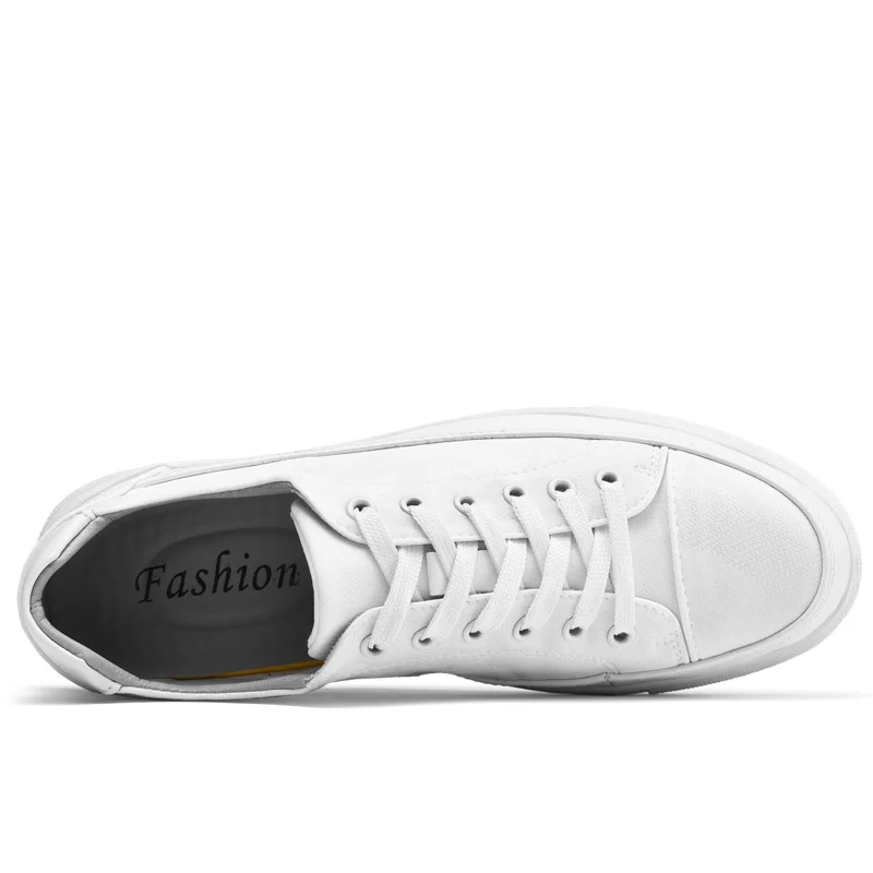 Genuine Leather Shoes Men Sneakers White Man Casual Cow Male Footwear Outdoor Fashion Flats | Обувь
