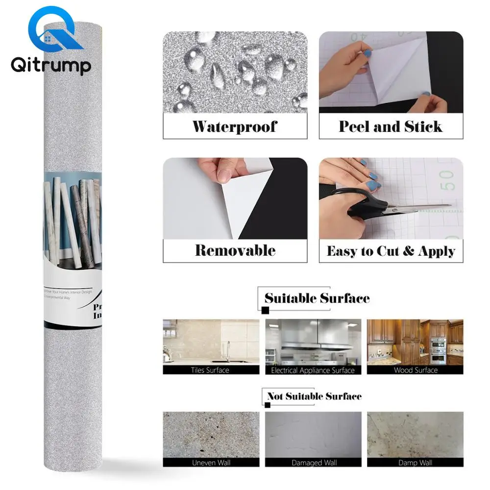 

Glitter Wallpaper Furniture Decorative Film Bedroom Living Room Cupboard Wardrobe Self Adhesive Waterproof Stickers Packed Paper