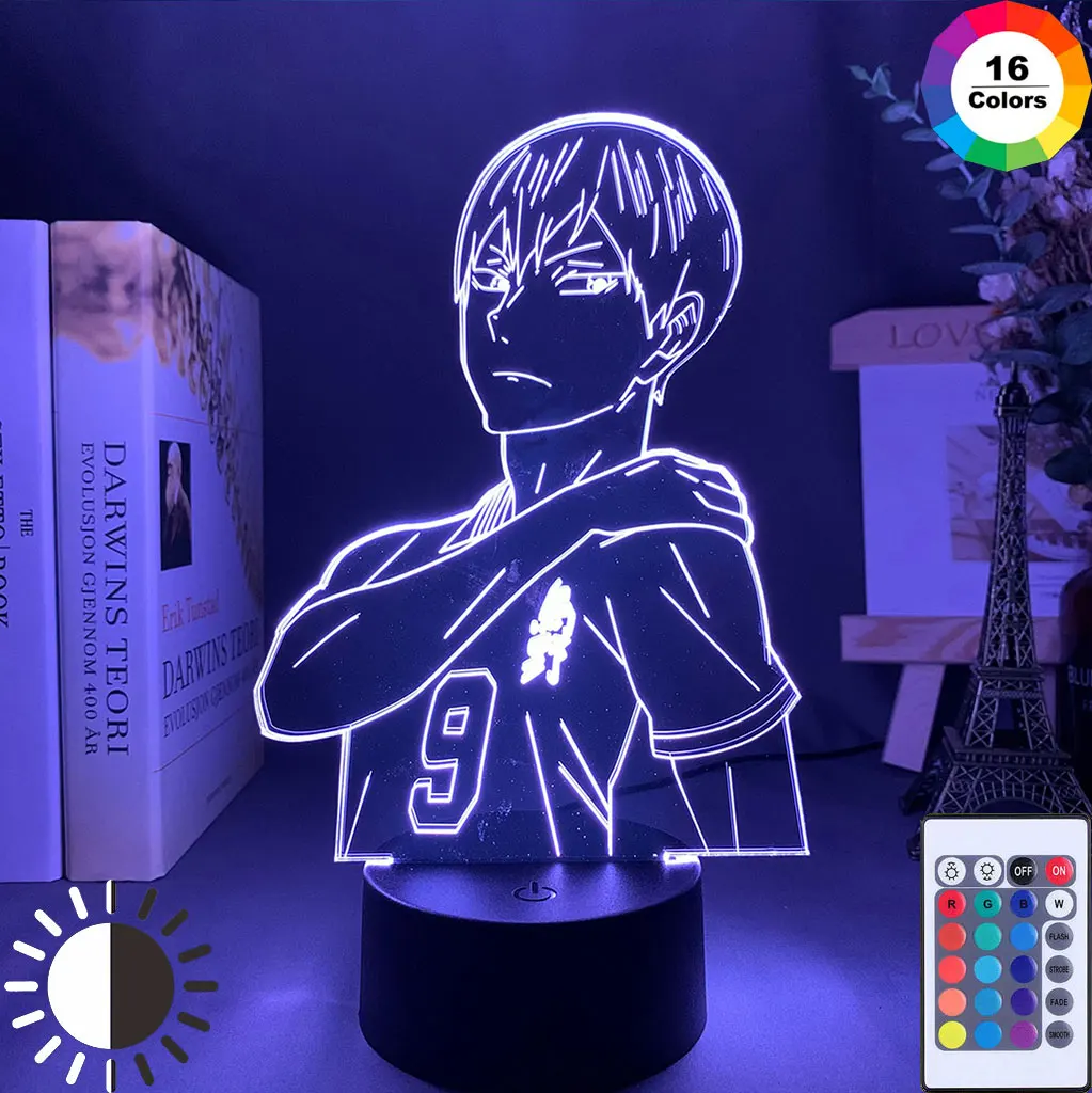 

Цветной ночник в стиле аниме Rgb для спальни, Декор, светильник для детей, Детский подарок на день рождения, прикроватный светильник для манги...
