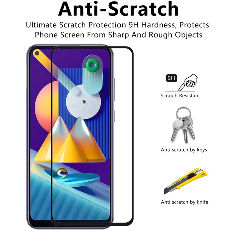 Защитное стекло для samsung m11 закаленное galaxy m 11 11m Защитная пленка 6 4|Защитные стёкла
