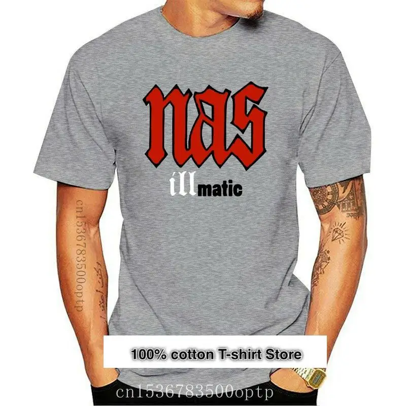 

Camiseta clásica de Hip-Hop para mujer, camiseta de Nas, llmatic Promo, nueva