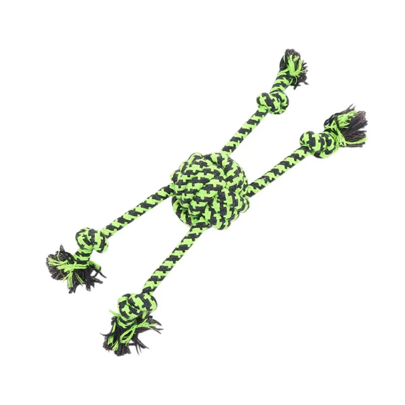 Pet Supply Dogs Chew Teeth Clean Rope Set Outdoor Traning Fun Playing Green Ball Toy For Large Small Dog Cat | Дом и сад