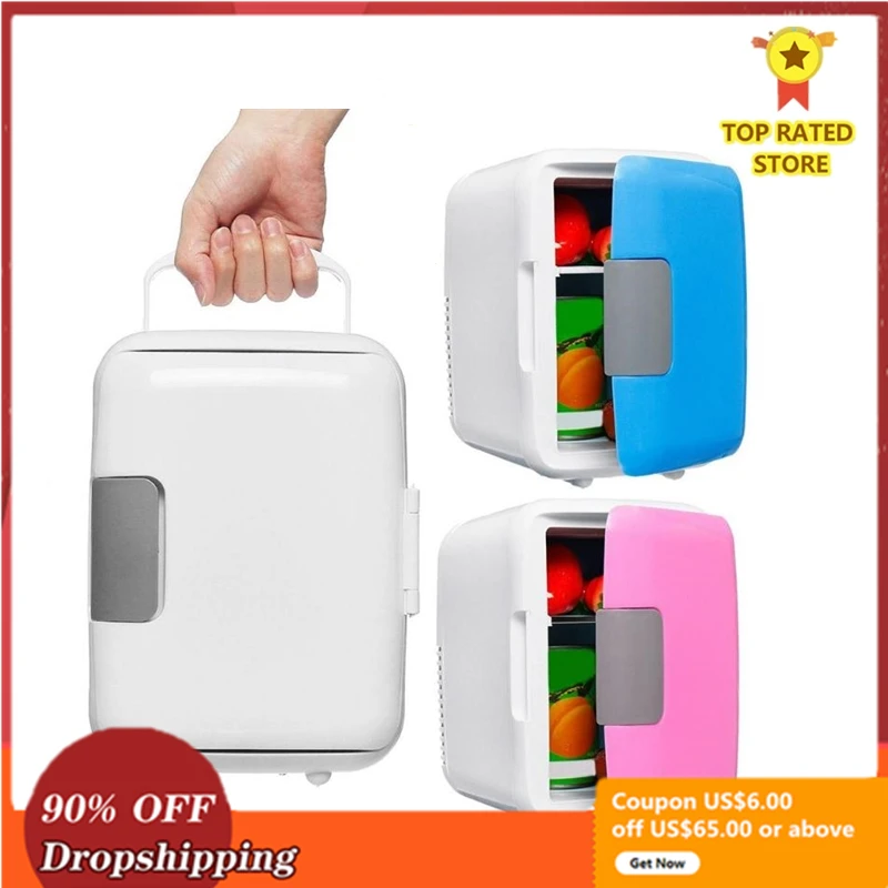 Двойное использование 4L автомобильные и домашние холодильники Ультра тихий