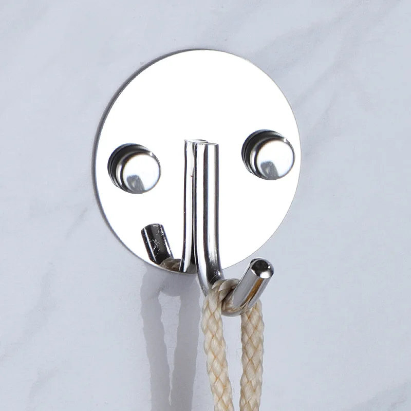 Круглый крючок из нержавеющей стали настенный для ванной комнаты пальто