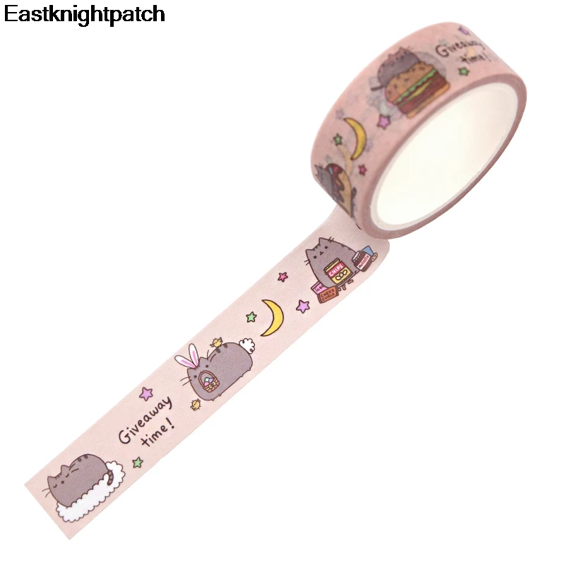 Kawaii Кот Панк DIY Подарочная книга маскирующая Васи бумажная лента декоративная клейкая Скрапбукинг наклейка carft поставки E1033