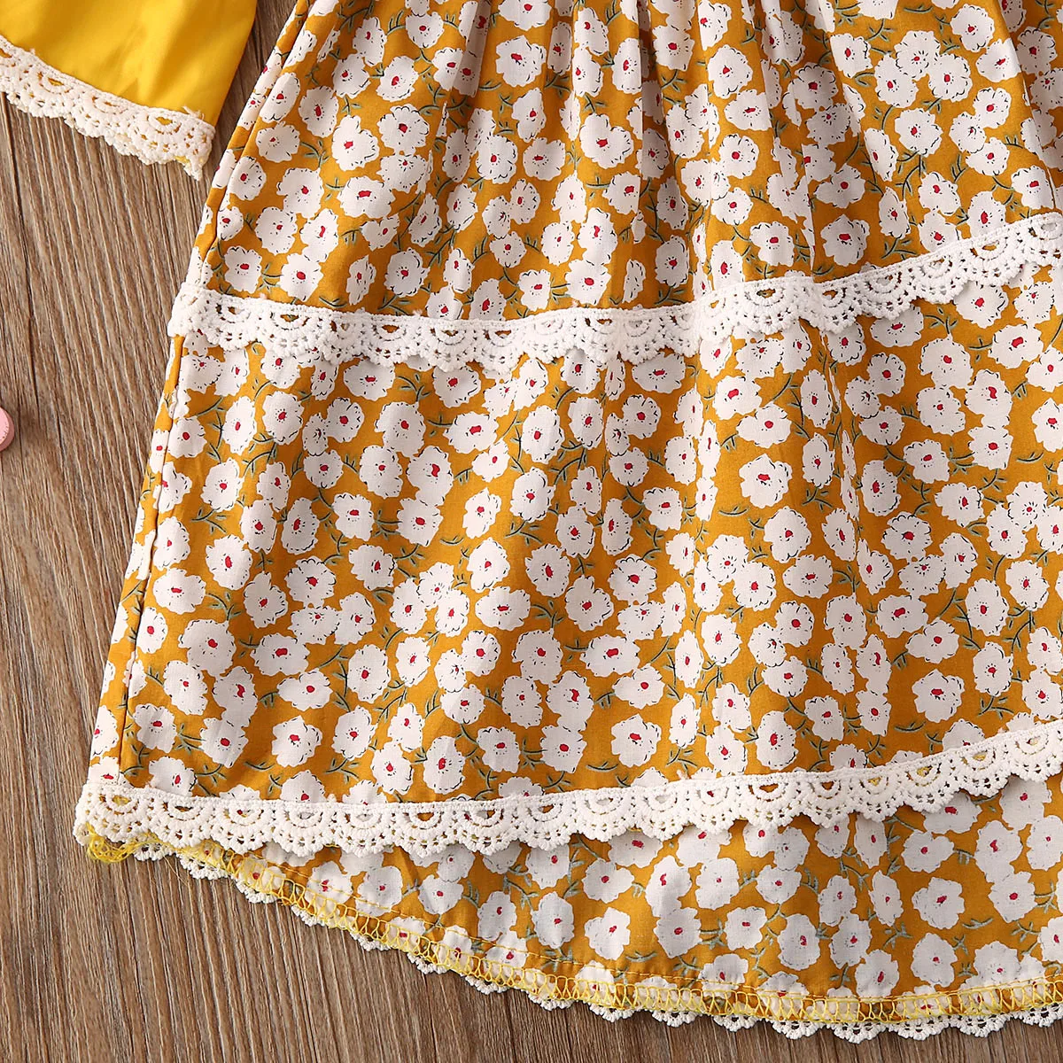 2020 Baby Summer Clothing Flower Kids Girl Princess Party Pageant Dress Wedding Formal Dresses Flare Long Sleeve Gown Set | Детская