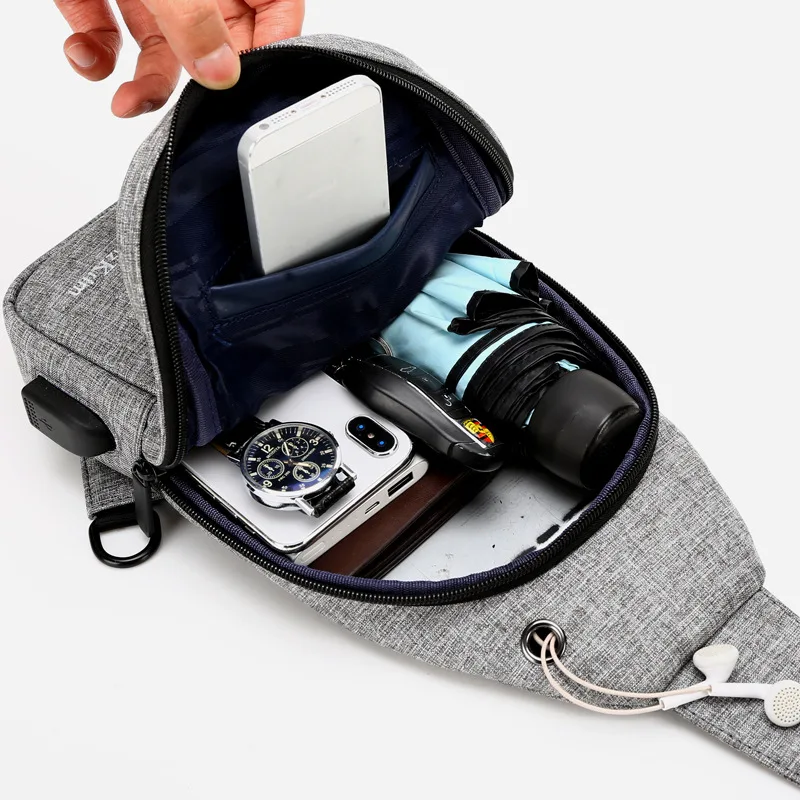 

New Arrival Men's Chest Bag Casual Shoulder Bag Cross body Bag Water-proof Male Travel Bag Big Capacity Handbag Messenger Bag