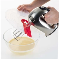 splash proof cover for whisk plastic stirring cover kitchen baking utensils