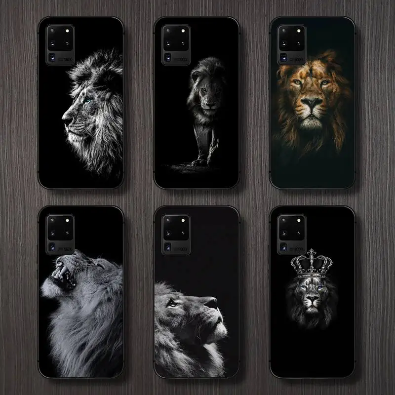

The Lion king animal Phone Case For Samsung A32 A51 A52 A71 A50 A12 A21S S10 S20 S21 Plus Fe Ultra