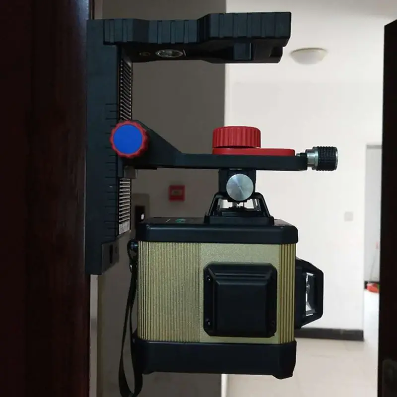 Adjustable Laser Level Magnetic Wall Bracket Hang L-shape Hook Bracket Universal