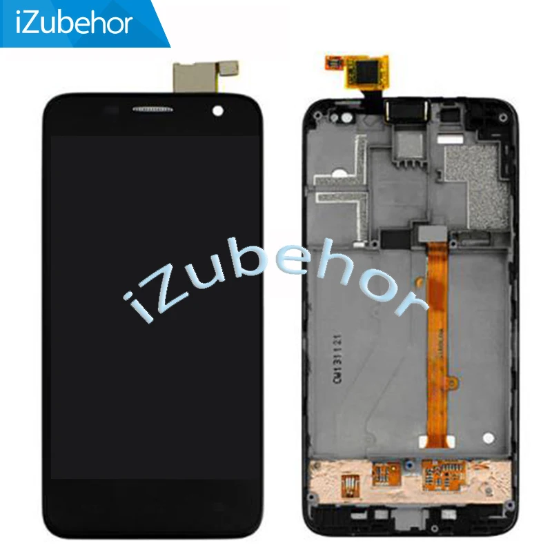 ЖК дисплей с дигитайзером сенсорный экран + рамка в сборе для Alcatel OT6012 One touch Idol Mini