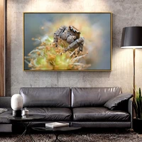 artcozy macro photography animal canvas painting for home decoration canvas printings spray painting horizontal rectangle single
