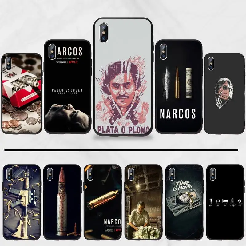 Мягкий чехол для телефона с принтом Пабло Эскобара из ТВ-сериала Narcos фото на
