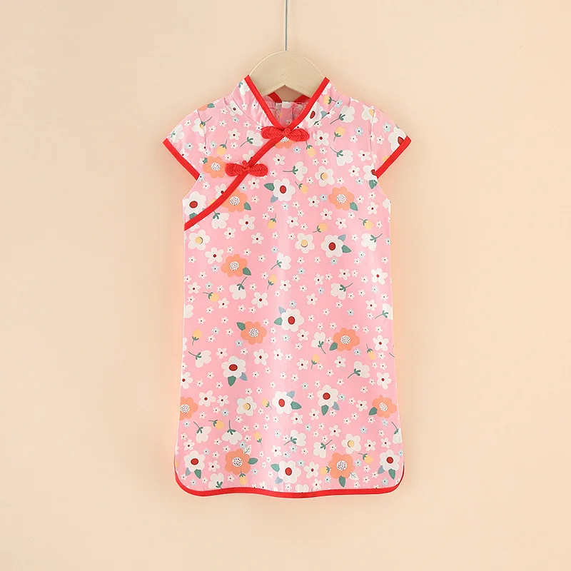 

2021foreign trade dress children's Hanfu temperament Tang nationality children's dress kids princess skirt girl's cheongsam