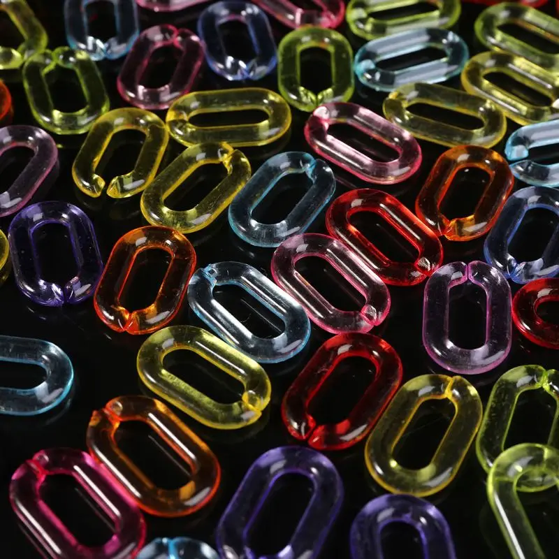 100 шт./упак. пластиковая подставка для птиц цепочка открытые звенья зажимы