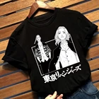 2021 футболка с коротким рукавом с принтом из аниме Токийский призрак, топы, одежда, футболка большого размера, лидер продаж, аниме футболка в стиле Харадзюку