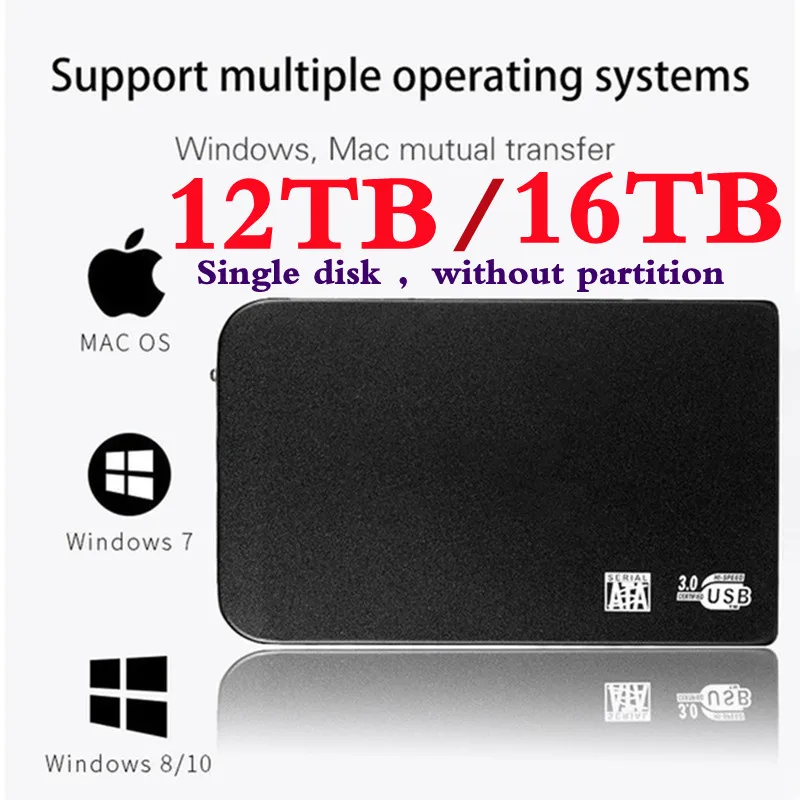 SSD мобильный твердотельный накопитель 16 ТБ 8 устройство для хранения Жесткий диск