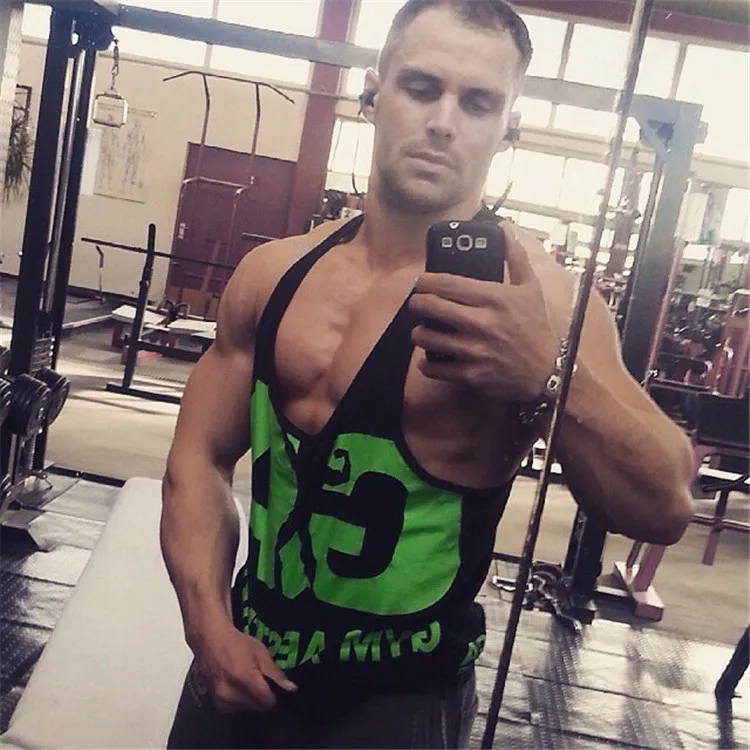 Майка мужская для бодибилдинга Gymwear майка спортивная рубашка без рукавов майка для мускулистых мужчин быстросохнущая майка