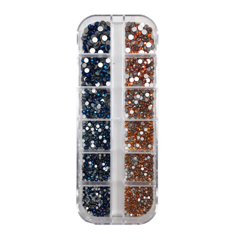 Swarovsky 1440 шт мульти-Размер 12 сетки с украшением в виде кристаллов AB 3D украшение для
