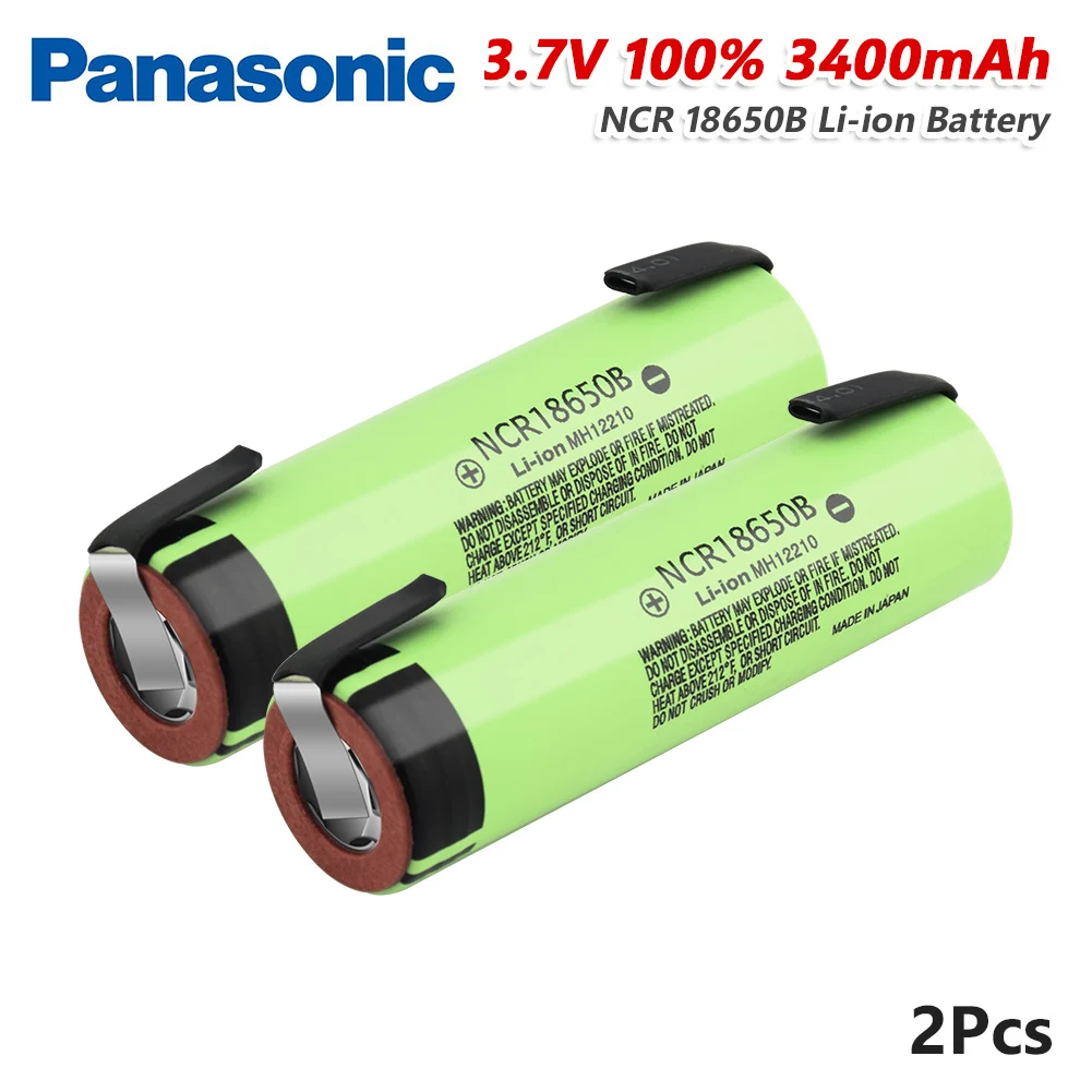 Аккумуляторная батарея Panasonic NCR18650B литий-ионный аккумулятор для шуруповерта 18650 в