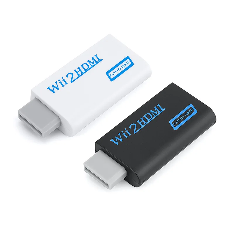 50 шт. для Wii к HDMI 1080P конвертер 2HDMI адаптер 3 5 мм Аудио Видео Выход Full HD