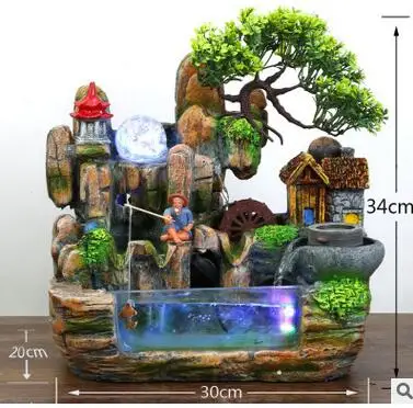 Zhaocai Rockery фонтан для воды из смолы ручной увлажнитель воздуха помещений открытие