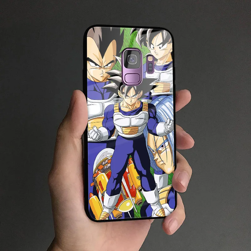 VEGETA 2 Vegeta Dragon Ball Z DBZ аниме мягкий силиконовый стеклянный чехол для телефона чехол для samsung Galaxy S8 S9 S10e S10 Note 8 9 10 Plus - Цвет: VEGETA 2