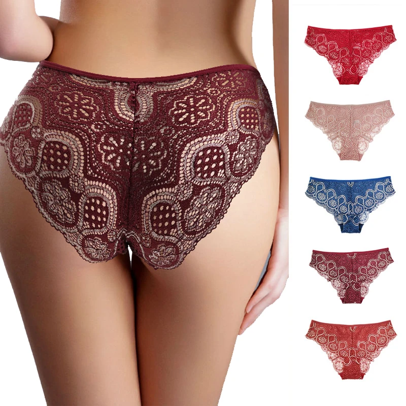 

Трусики для женщин, нижнее белье, сексуальное цветочное кружево, дышащее мягкое нижнее белье, женские трусы, прозрачные женские трусы