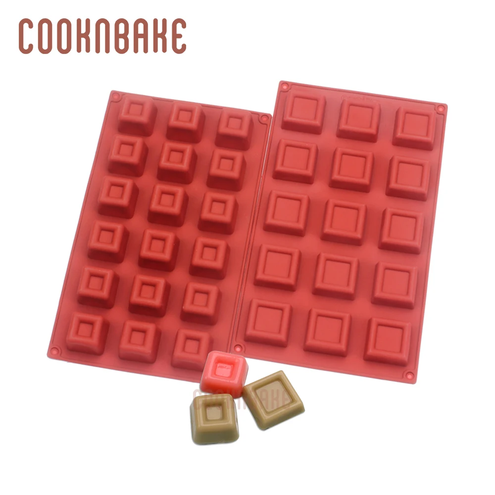 

COOKNBAKE квадратная силиконовая форма для выпечки торта инструмент для выпечки шоколадных конфет желе пудинга ледяная форма для изготовления ...