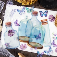 dimi 30 pcs bottle take story series waterproof decorative stickers diy collage scrapbooking diary album kawaii butterfly flower