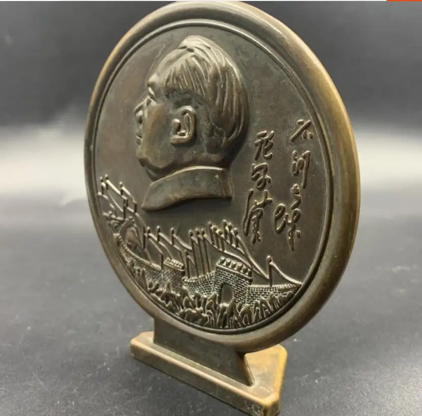 Избранное памятный значок председателя Мао латунные украшения для значков