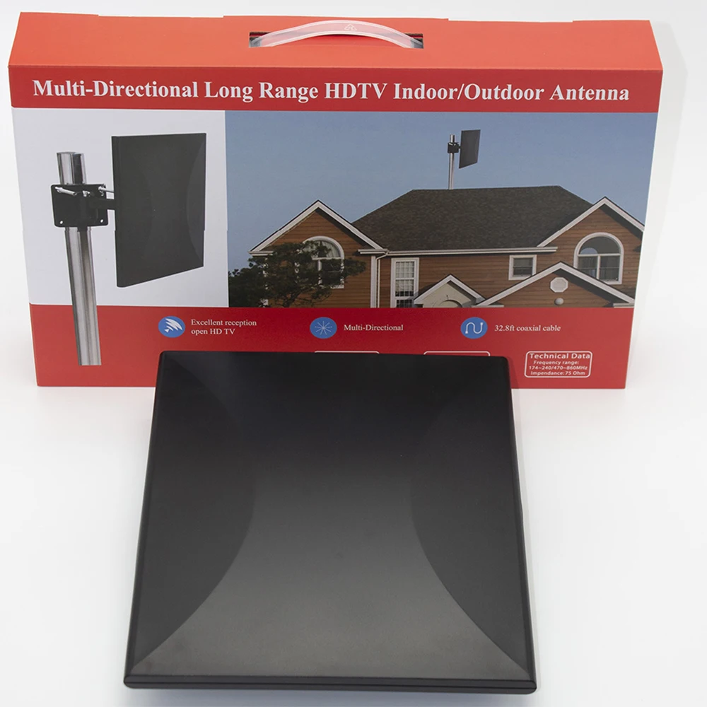 Цифровая ТВ антенна для помещений и улицы длиной 150 миль коаксиальный кабель HD DVB